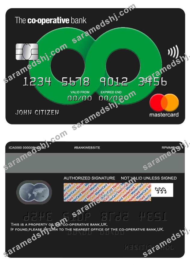 UK The co-operative bank mastercard